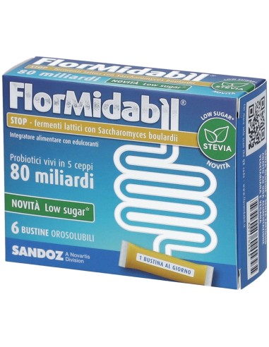 FLORMIDABIL STOP 6 BUSTINE CON STEVIA
