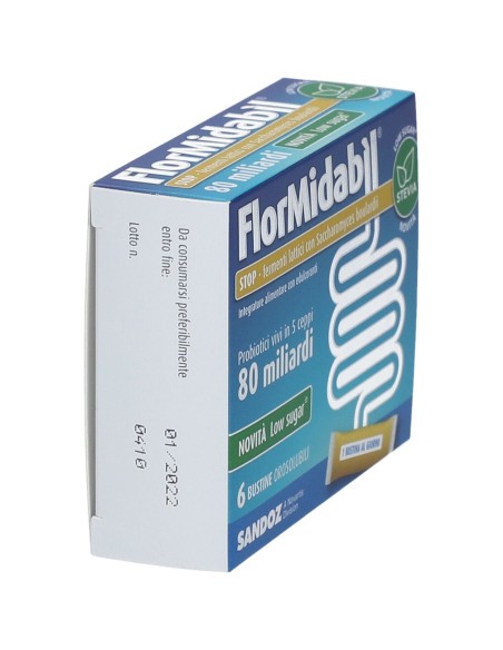 FLORMIDABIL STOP 6 BUSTINE CON STEVIA