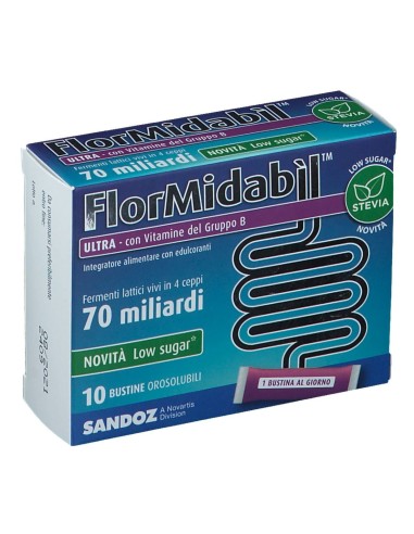 FLORMIDABIL ULTRA 10 BUSTINE CON STEVIA