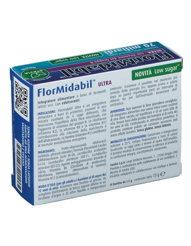 FLORMIDABIL ULTRA 10 BUSTINE CON STEVIA