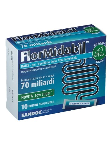 FLORMIDABIL DAILY 10 BUSTINE CON STEVIA