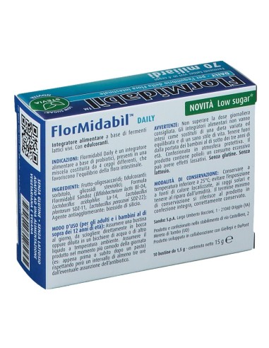 FLORMIDABIL DAILY 10 BUSTINE CON STEVIA