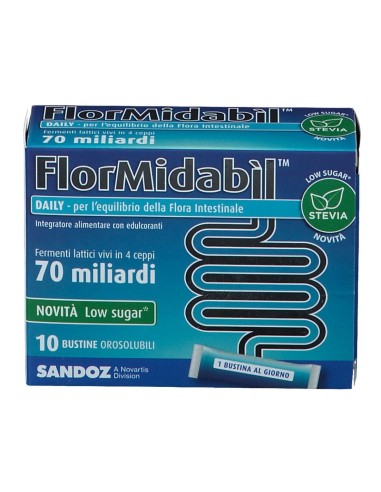 FLORMIDABIL DAILY 10 BUSTINE CON STEVIA