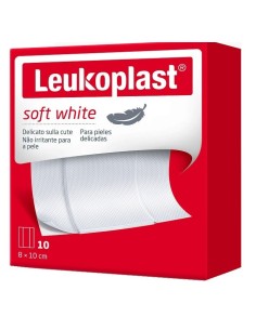 LEUKOPLAST SOFT WHITE 100 X 8 CM 10 PEZZI