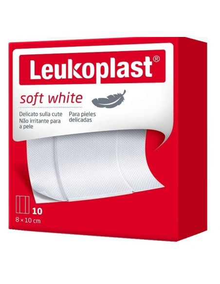 LEUKOPLAST SOFT WHITE 100 X 8 CM 10 PEZZI