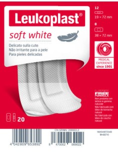 LEUKOPLAST SOFT WHITE 20 PEZZI ASSORTITI