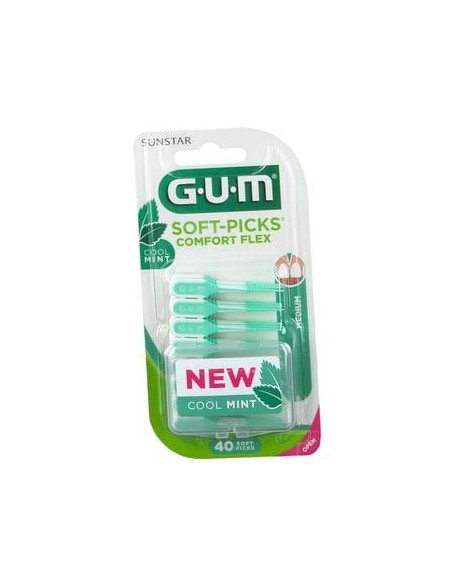 GUM SOFT PICK COMFORT FLEX COOL MINT REGULAR SCOVOLINI 40 PEZZI