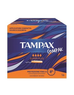 TAMPAX COMPAK ASSORBENTE INTERNO SUPER PLUS 16 PEZZI