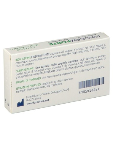 FINDERM FORTE CAPSULE MOLLI VAGINALI CONFEZIONE DA 6 PEZZI
