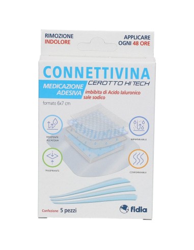 CEROTTO CONNETTIVINA HITECH 6 X 7 CM 5 PEZZI