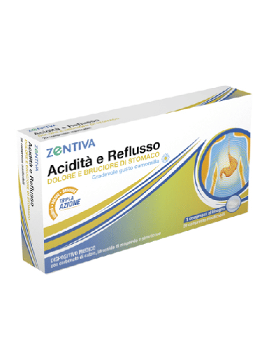 ZENTIVA ACIDITA' REFLUSSO 20 COMPRESSE MASTICABILI