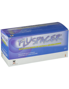 FLUSPACER DISTANZIATORE AEROSOL TRASPARENTE 310 ML CON MASCHERINA IN GOMMA TERMOPLASTICA FLESSIBILE
