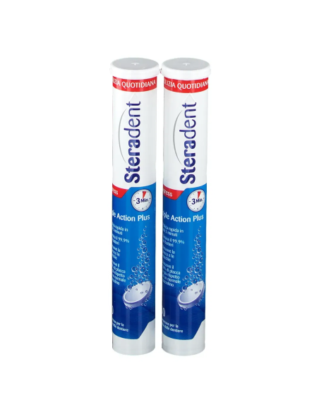STERADENT TRIPLE ACTION PLUS 60 COMPRESSE PULENTI