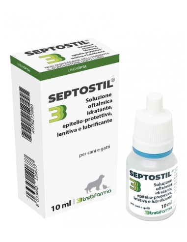 SEPTOSTIL SOLUZIONE OFTALMICA IDRATANTE EPITELIO PROTETTIVA LENITIVA LUBRIFICANTE PER CANI E GATTI 10 ML