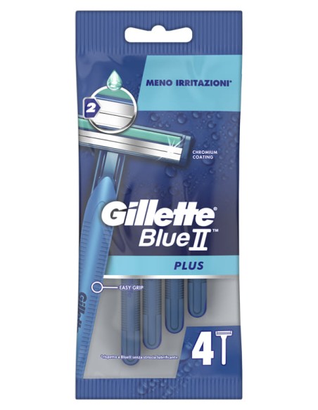 GILLETTE BLUE II USA&GETTA PLUS 4 PEZZI