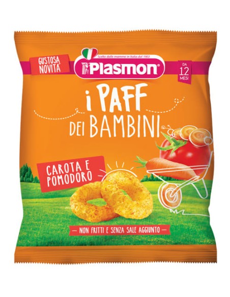 PLASMON DRY SNACK PAFF CAROTA POMODORO 15 G
