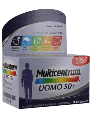 MULTICENTRUM UOMO 50+ 30 COMPRESSE