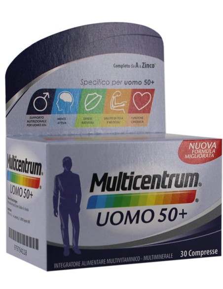 MULTICENTRUM UOMO 50+ 30 COMPRESSE