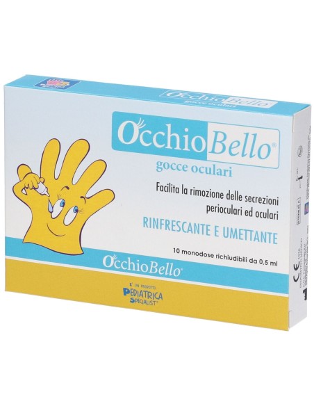 OCCHIOBELLO GOCCE OCULARI 10 FLACONCINI MONODOSE RICHIUDIBILI DA 0,5 ML