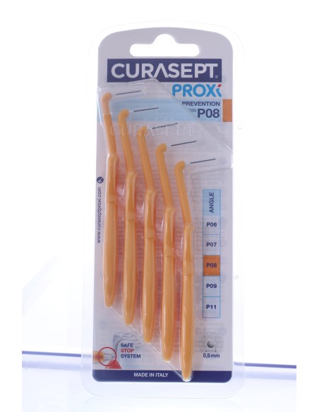 CURASEPT PROXI ANGLE P08 ARANTIO CHIARO/TANGERINO 5 PEZZI