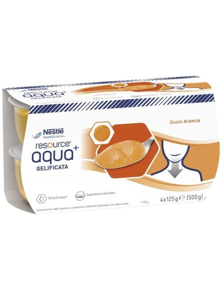 RESOURCE AQUA ACQUA GELIFICATA+ORANGE CUP 6 4X125 G