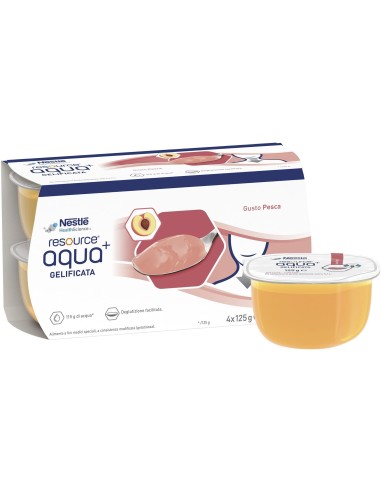 RESOURCE AQUA ACQUA GELIFICATA+PEACH CUP 6 4X125 G