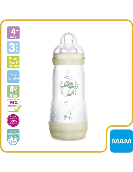 MAM BIBERON EASY START 320 ML 4+ TETTARELLA 3 NEUTRO