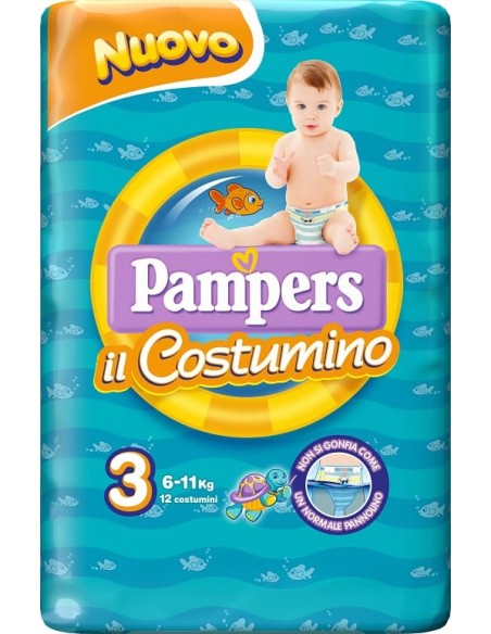 PAMPERS COSTUMINO BABY SHARK CP S3-4 12 PEZZI