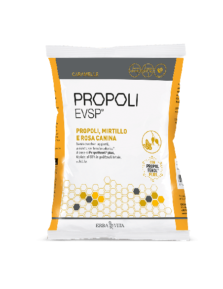 PROPOLI EVSP CARAMELLE PROPOLI MIRTILLO ROSA CANINA 65 G