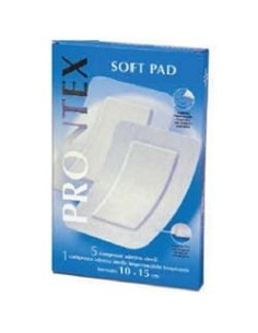 GARZA COMPRESSA PRONTEX SOFT PAD AUTOADESIVA 10X15CM 6 PEZZI