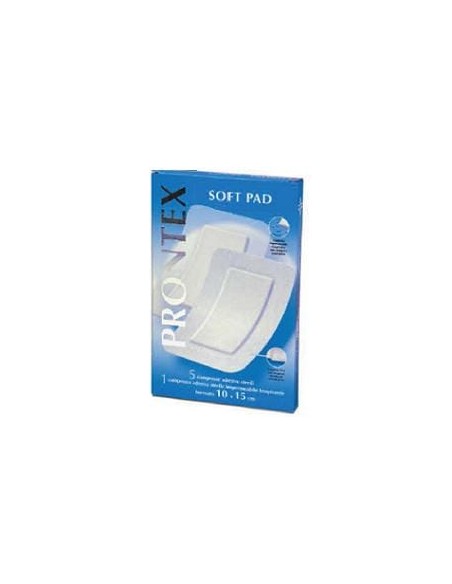 GARZA COMPRESSA PRONTEX SOFT PAD AUTOADESIVA 10X15CM 6 PEZZI