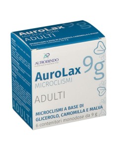 MICROCLISMI PER ADULTI AUROLAX 6 CONTENITORI 9 G