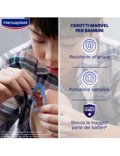 CEROTTO HANSAPLAST MARVEL 20 PEZZI 2