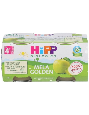 HIPP BIO OMOGENEIZZATO MELA GOLDEN 2 X 80 G