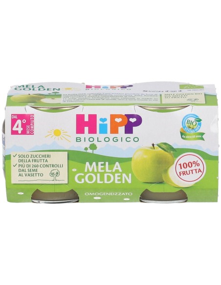 HIPP BIO OMOGENEIZZATO MELA GOLDEN 2 X 80 G
