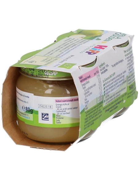 HIPP BIO OMOGENEIZZATO MELA GOLDEN 2 X 80 G