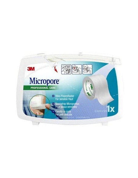 CEROTTO IN CARTA MICROPORE SURGICAL TAPE M5X25MM DISPENSER