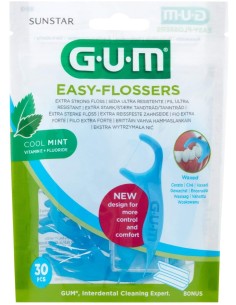 GUM EASY FLOSSERS FORCELLA 30 PEZZI NEW