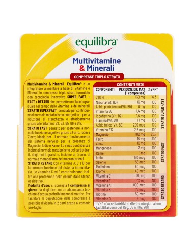 MULTIVITAMINE&MINERALI 30 COMPRESSE