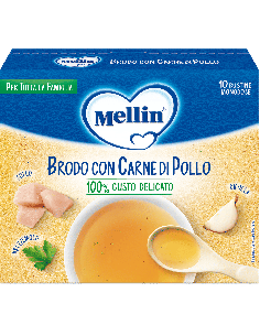 MELLIN BRODO CARNE POLLO 10 BUSTINE X 5 G