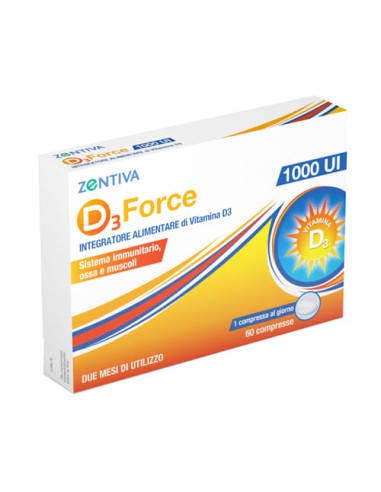 D3 FORCE ZENTIVA 1000UI 60 COMPRESSE
