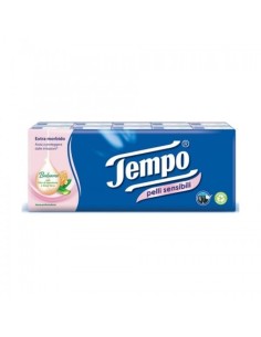 TEMPO FAZZOLETTI PELLI SENSIBILI 10X9 PEZZI