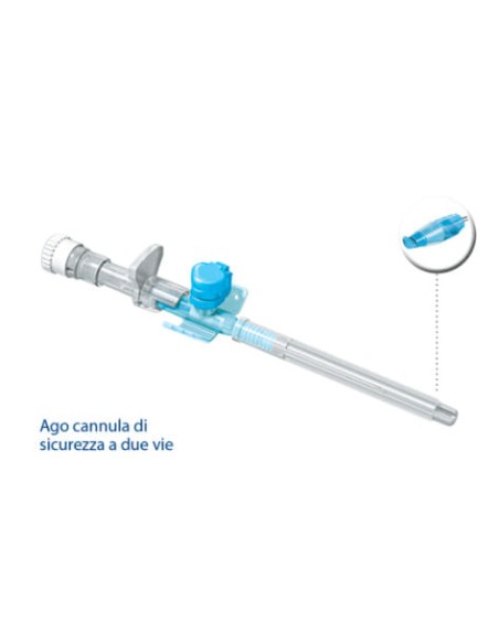 AGO CANNULA A 2 VIE STERILE MONOUSO VENOPIC 2 VIE FEP GAUGE 14X45 1 PEZZO