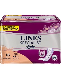 ASSORBENTI PER INCONTINENZA LINES SPECIALIST LADY MINI 16 PEZZI