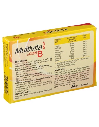 MULTIVITAMIX VIT COMPLESSO B 30 COMPRESSE BISTRATO