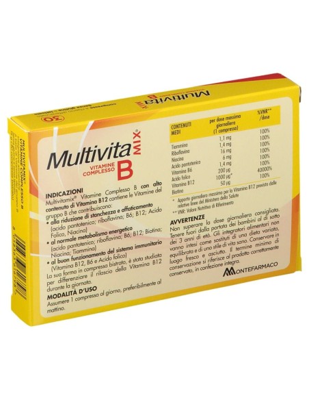 MULTIVITAMIX VIT COMPLESSO B 30 COMPRESSE BISTRATO