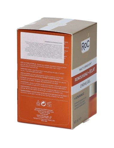 ROC MULTI CORREXION REVIVE + GLOW CREMA VISO GEL 50 ML