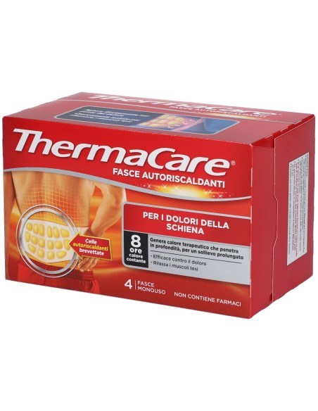 FASCIA AUTORISCALDANTE A CALORE TERAPEUTICO THERMACARE SCHIENA 4 PEZZI