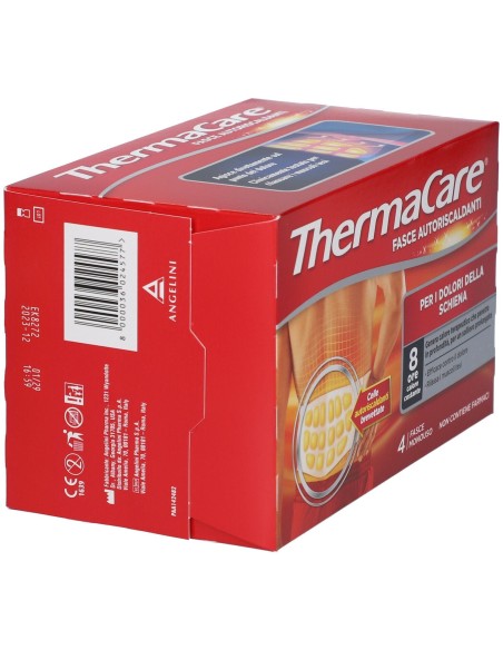 FASCIA AUTORISCALDANTE A CALORE TERAPEUTICO THERMACARE SCHIENA 4 PEZZI