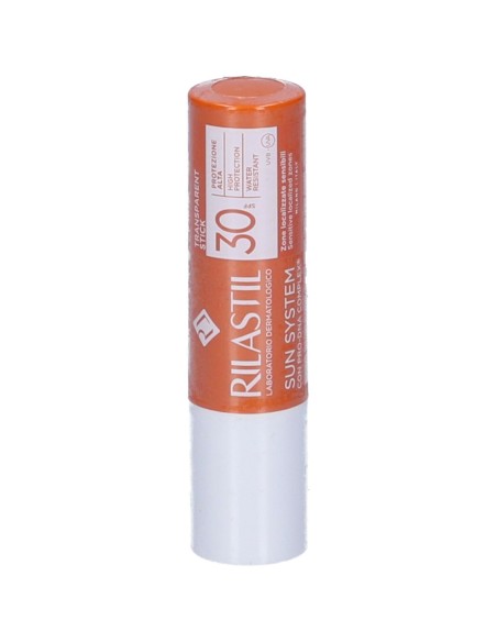 RILASTIL SUN SYSTEM PHOTO PROTECTION TERAPY STICK TRANSPARENTE SPF 30 4 ML